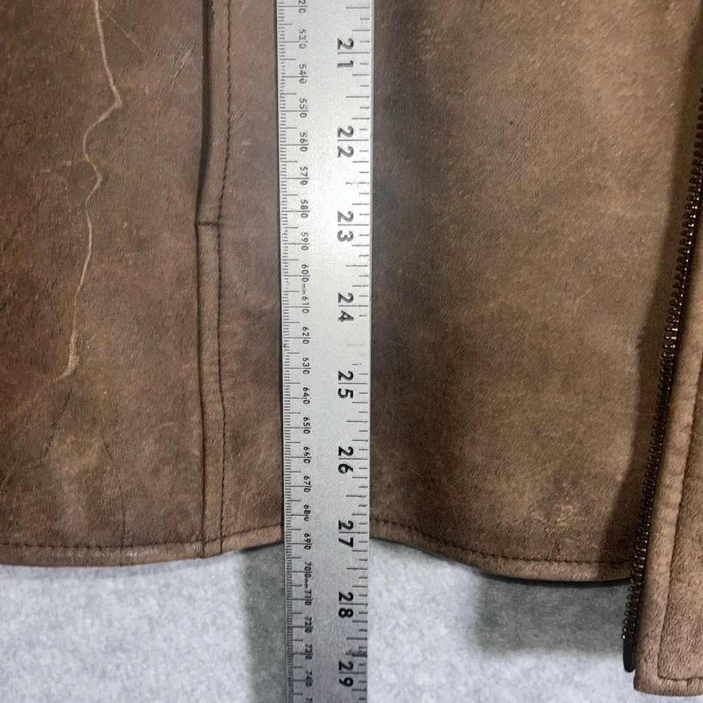 Y2K Wilsons Leather Brown Nubuck Patina Thinsulate Jacket Women's XL Retro‎ 90's